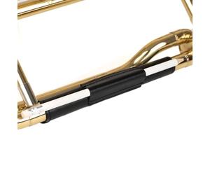 Trombone Neck Guard Padded. Genuine leather protection. Trombone neck cover Trombone neck wrap. Moist, dirt, oil protection. Protective neck pad. Trombone accessories (Black)
