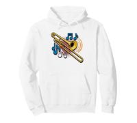 Trombone Player Evolution Ape Musician Funny Humor Human Pullover Hoodie