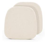 Tromlycs 14x14 Metal Chair Cushions Pads Set of 2 for Tolix Metal Chairs Small Seat Cushions 14 inch Light Beige
