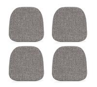 Tromlycs 14x14 Metal Chair Cushions Pads Set of 4 for Tolix Metal Chairs Small Seat Cushions 14 inch Grey