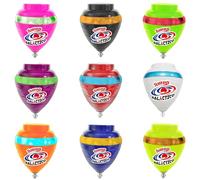 TROMPOS COMETA Galactic Turbo Spinning Top with Rotating Tip - 1 Piece Random Colour Includes Rope with Ring and Star Inside the Top
