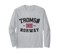 Tromsø Norway Scandinavia Norwegian Flag Noreg Norge Tromso Long Sleeve T-Shirt