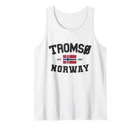 Tromsø Norway Scandinavia Norwegian Flag Noreg Norge Tromso Tank Top