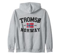 Tromsø Norway Scandinavia Norwegian Flag Noreg Norge Tromso Zip Hoodie