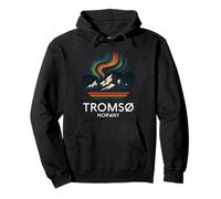 Tromso Norway Norwegian Northern Lights Snow Retro Oslo 47 Pullover Hoodie