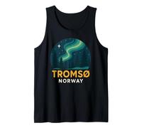 Tromso Norway Norwegian Northern Lights Snow Retro Oslo 47 Tank Top