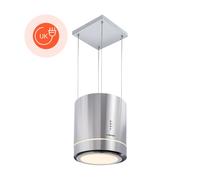 Tron Ambience Island Extractor Hood Ø38cm Convection 540m³ / h LED Stainless Steel