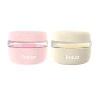 Tronco 2 Pack Glass Food Storage Containers with Lids, Airtight, Leak Proof and Leak Proof for Meals, Salad, Yogurt, Soup and Stew, Microwave and Dishwasher Safe, BPA Free
