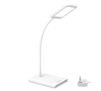 TROND LED Desk Lamp for Home Office, 3 Color Modes 7 Brightness, Dimmable Table Lamp, Eye Caring Reading Light, Adjustable Gooseneck, Touch Control, Setting Memory, Desk Light for Study Task Work