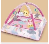 Trongle Baby Play Gym and Mat, 0+ Months Baby Gym with 5 Celestial Hanging Toys, 18 Ocean Balls, Magical 2-in-1 Washable Cotton Base, Cloud-Like Comfort, Foam Stand, Perfect Newborn Gift, 80x80x55cm