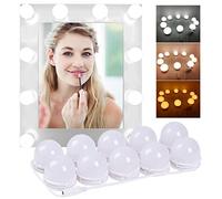 Trongle LED Vanity Mirror Lights Kit - Adjustable Hollywood Mirror Makeup Light with 5-Level Brightness Dimmable and Memory Function 15 FT for Make Up, Dressing Table Lights