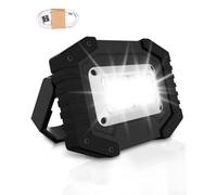 Trongle Rechargeable LED Work Light, 45W Portable Floodlight with 3 Modes and USB Charging, Waterproof Outdoor COB Work Lamp for Camping, Garage, Yard, Hiking, Emergency Lighting (Batteries Included)