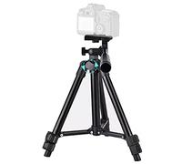TronicXL 30-60 cm Tripod for Camera, DSLR, Webcam, Logitech, Samsung, Sony, Nikon, Canon - Black Aluminium & Plastic Table Tripod with Panoramic Head & Spirit Level