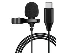 TronicXL Lapel Microphone USB-C with Cable Lavalier Microphone Condenser Interview Podcast Video Conference for DJI Smartphone Tablet Laptop