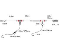 Tronix Pro 2 Hook Loop Sea Fishing Rig (Size 2 Hook)