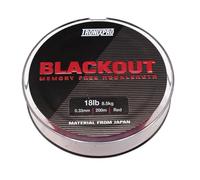 Tronix Pro Blackout 20lb Red 200m | Sea Fishing Hook Snood Mono | Round Profile and Memory Free | Ideal for Rigs and Leader Building | Anti Tangle with Durable UV and Saltwater Protective Coating