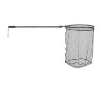 Tronixpro Boat Fishing Net 1.2m | Net Dimensions 70cm x 60cm | TTBNE | Strong Aluminium Construction | Retractable Removable Handle | Knotless, Rubberised Mesh for Fish Safety