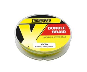 Tronixpro Dongle Braid 200lb | 0.08mm | 100m | Yellow | Braid For Making Dongle Rigs with Circle Hooks | Abrasion Resistant | Easy to Knot | Perfect for Large Baits and Big Fish | Code TLDB20Y