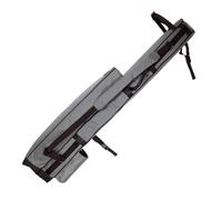 Tronixpro Double Competition Quiver - Grey Black | Sea Fishing Beach Rod Holdall | Fits 4x Shore Fishing Rods, 1x Shelter, 1x Rest | Adjustable Balance | Water Resistant | Full Length Zip | 145cm