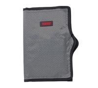 Tronixpro Double Rig Wallet Grey Black - Large | for Sea Match Fishing | Clear Rig Packets | Water Resistant and Wipe Clean | Fastener with Pull Tab | 2x Full length Pockets | Large Mesh Pocket