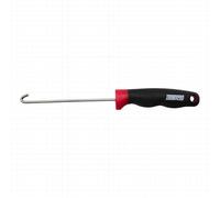 Tronixpro Hook Remover 10″ 25cm Red/Black | Sea Fishing T-Bar Type with Soft Handle for Grip | for Larger Saltwater Species | Compatible with Large and Small hooks | Stainless Steel | Code TTHRE10