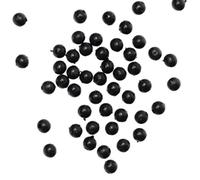 Tronixpro Round Beads 4mm Black | Qty 125 | Sea Fishing Beads | for Rig Building | Ideal for Trapping Swivels on Rigs, Pulley Rigs, Knot Protectors or Attractors | Shatterproof Polycarbonate