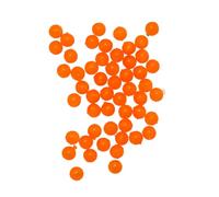 Tronixpro Round Beads 4mm Orange | Sea Fishing Beads | for Rig Building | Ideal for Trapping Swivels on Rigs, Pulley Rigs, Knot Protectors or Attractors | Shatterproof Polycarbonate
