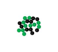 Tronixpro Round Beads Black/Green, 8mm