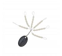 Tronixpro Rubber Stops Large Oval Clear 0.60mm | Qty60 | Sea Fishing Bait Stops | for Trapping Standard and Floating Beads on Hook Lengths | Streamlined Shape for Low Resistance Casting Rigs