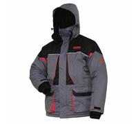 Tronixpro Snug Jacket Grey, Black & Red Size Large, Thermo Guard Insulation to -25 Centigrade, Wind and Waterproof, Breathable, YKK Zipper, Inside and Outside Pockets,