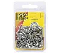 Tronixpro SS2 Stainless Steel Swivels, Super Strong, 13 Sizes, Max Packs (Max Packs | Size 6 | 40 kg | 88 lbs | 100 pcs)