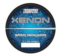 Tronixpro Xenon Tapered Leaders, Clear, 0.30-0.60mm, 12lb-50lb, 5x15m