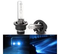Troniz D2S D2R HID Bulbs 35W Super Bright Factory Xenon Headlight Bulb 66240 Direct Plug-N-Play Replacement, 10000K Deep Blue, Pack of 2