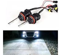 Troniz HB5 9007 Bi-Xenon HID Bulbs 35W Super Bright Dual Hi/Lo Headlight Bulb Replacement, 6000K Cool White, Pack of 2