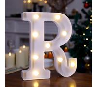 TRONSBOO LED Marquee Sign Light Up Letters, Alphabet Light Up Sign, Battery Powered LED Letter Lights for Night Light, Wedding, Birthday, Party, Christmas or Home Decor (R)