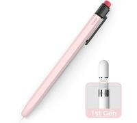 TRONWIN Apple Pencil 1st Generation Case, Silicone Pencil Sleeve Cover Perfect Grip Skin Classic Design with Sturdy Clip Compatible with Apple Pencil 1st gen for ipad (Pink)