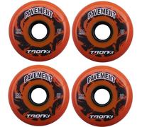 TronX Outdoor Asphalt Pavement 85A Inline Roller Hockey Wheels 4 Pack | 59mm, 68mm, 72mm, 76mm, 80mm Sizes Hi-Lo (59mm)