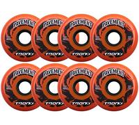 TronX Outdoor Pavement Asphalt Hilo 4-76MM/4-80MM 85A Inline Roller Hockey Wheels 8 Pack