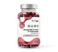 Troo Health Care Ashwagandha Gummies 1200mg - 150 Delicious Natural Raspberry Gummy Chewables - Over 2 Months Supply - Ashwagandha Root Extract Supplement with 5% Withanolides - Vegan & Gluten-Free