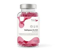 Troo Health Care Multigums for Kids - 60 Natural Berry Flavour Multivitamin & Mineral Chewable Gummies for Children - Includes Vitamins A, B3, B5, B6, B12, C, D2, E, Biotin, Folic Acid & Zinc