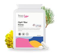 Troo Health Care Opti-Mac Focus Eye Support 60 Capsules - Advanced Macular and Vision Support with Zeaxanthin, Lutein, Bilberry & Pine Bark - 1 Per Day Daily Supplement - 2 Months Supply - UK Made