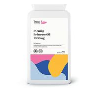 Troo Health Care Troo Vegan Evening Primrose Oil Capsules 1000mg - 90 Softgels in Convenient Daily Omega Supplement - Provides GLA & Vitamin E - Cold Pressed - Made in United Kingdom to GMP Standards