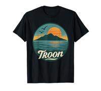 Troon Scotland Coastal Sunset Ocean Birds Arran T-Shirt