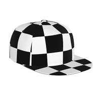 TROONZ Baseball Cap, Snapback Flat Bill Hip Hop Hat Sun Hat Sports Cap Casual Unisex,Huge F1 Formula One Black & White Chequered