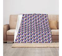 TROONZ Blanket,Anti-Pilling Flannel Blanket Throw Bedspread for Sofa and Bed 100X 125 cm, Bearded_Collie