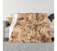 TROONZ Desert Camo Print,Blanket,Warm Flannel Blanket Throw/Blanket Bed Throw for Bedroom/Bed Sheets 100X 125 cm