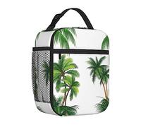 TROONZ Lunch Bag,Coconut Palm Tree Insulated Lunch Box Lunch Tote Bag Picnic Lunch Box for Work School Picnic