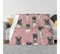 TROONZ Schnauzer Print,Blanket,Warm Flannel Blanket Throw/Blanket Bed Throw for Bedroom/Bed Sheets 100X 125 cm