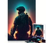 Troop Leader Jigsaw Puzzles 1000 Piece for Adults Logic Ability Unwind Easily Secure Join (38x26cm)