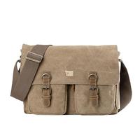 Troop London TRP0210 Classic Canvas Messenger Bag Blue